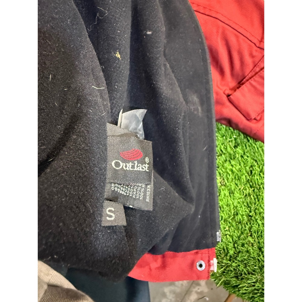 Rare BMW Red Jacket Coat Full Zip Mens Size Large Outlast Technology - Picture 7 of 9
